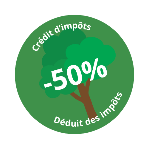 déduction de -50 % sur les entretiens de jardin